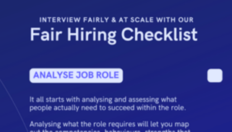 Fair Hiring Checklist